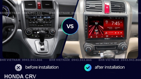 Màn hình DVD Android xe Honda CRV 2006 - 2012 | Gotech GT8 